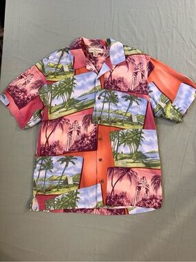 Men's Tommy Bahama 100% Silk Hawaiian Shirt M